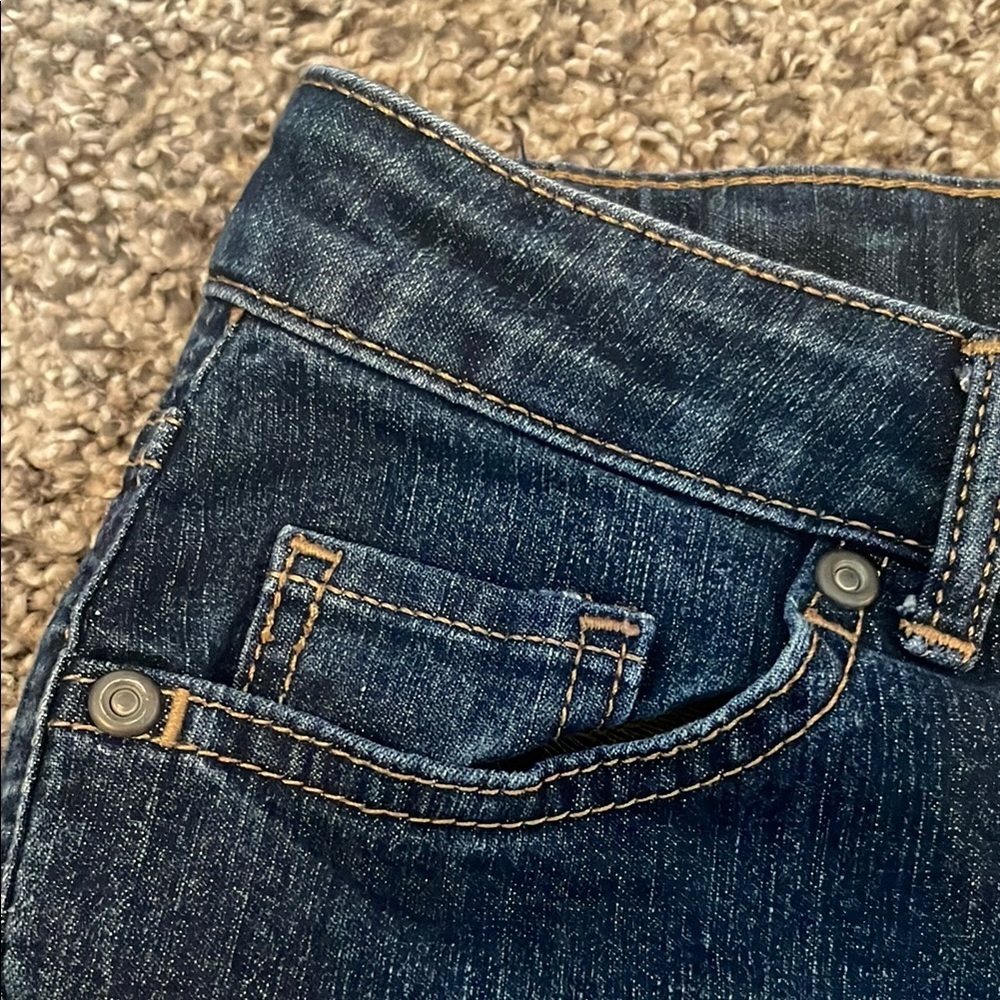 SO Kids' Dark Blue Denim Capri Shorts - Picture 3 of 8